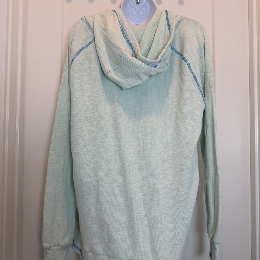Kimes Ranch Mint Sunrise Hoodie XL Green Henley Western Coastal Cowgirl Rodeo - Picture 3 of 11